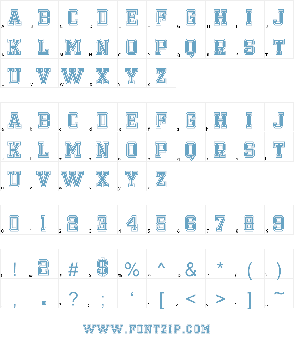 Emilio 20 Font Character